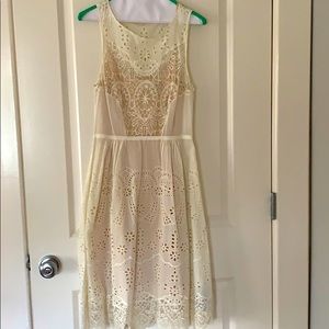 Anthropologie eyelet dress.